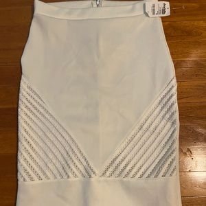 NWT white bodycon pencil skirt